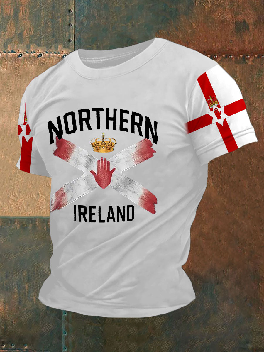 Men's Northern Ireland Flag Casual T-Shirt
