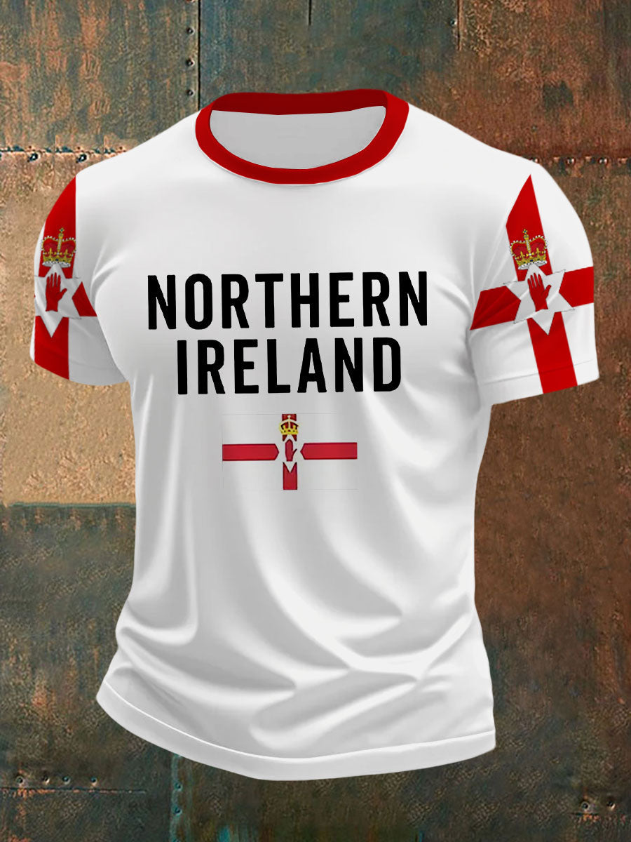 Men's Northern Ireland Flag Casual T-Shirt