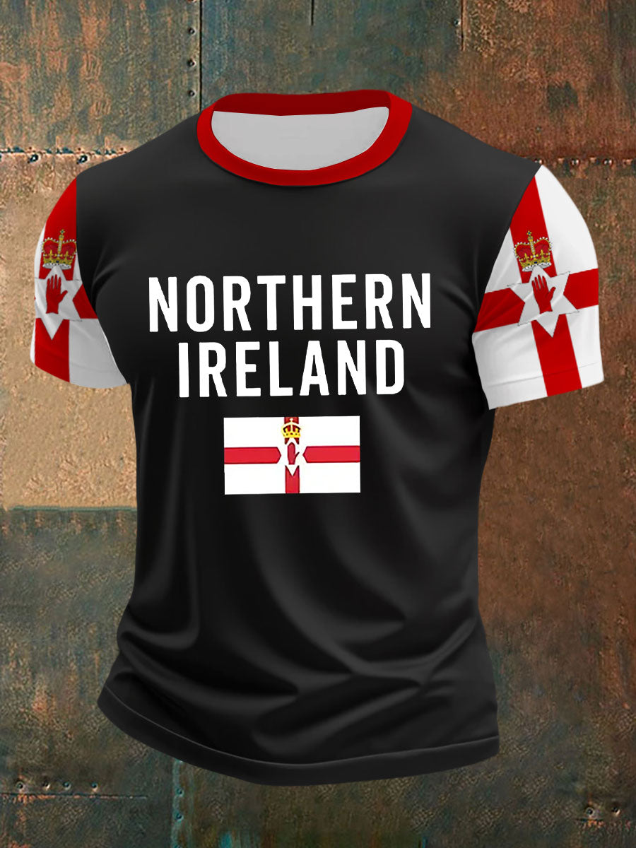 Men's Northern Ireland Flag Casual T-Shirt