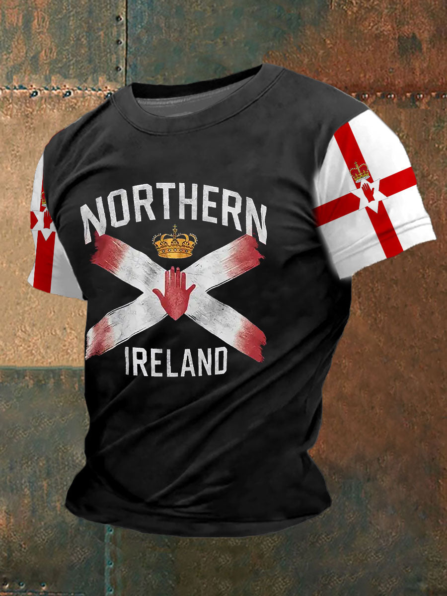Men's Northern Ireland Flag Casual T-Shirt