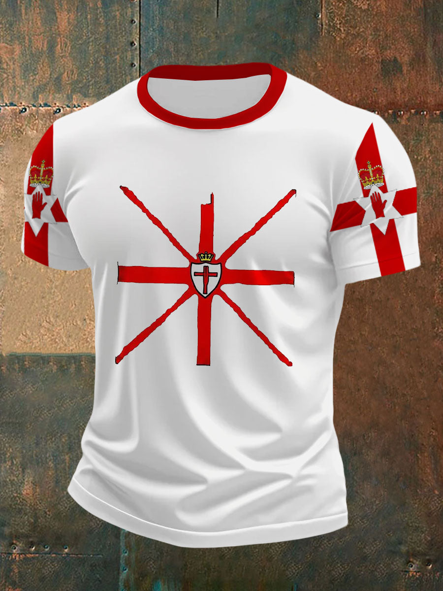 Men's Northern Ireland Flag Casual T-Shirt