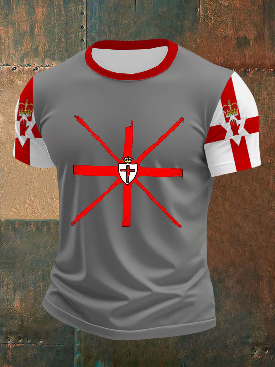 Men's Northern Ireland Flag Casual T-Shirt