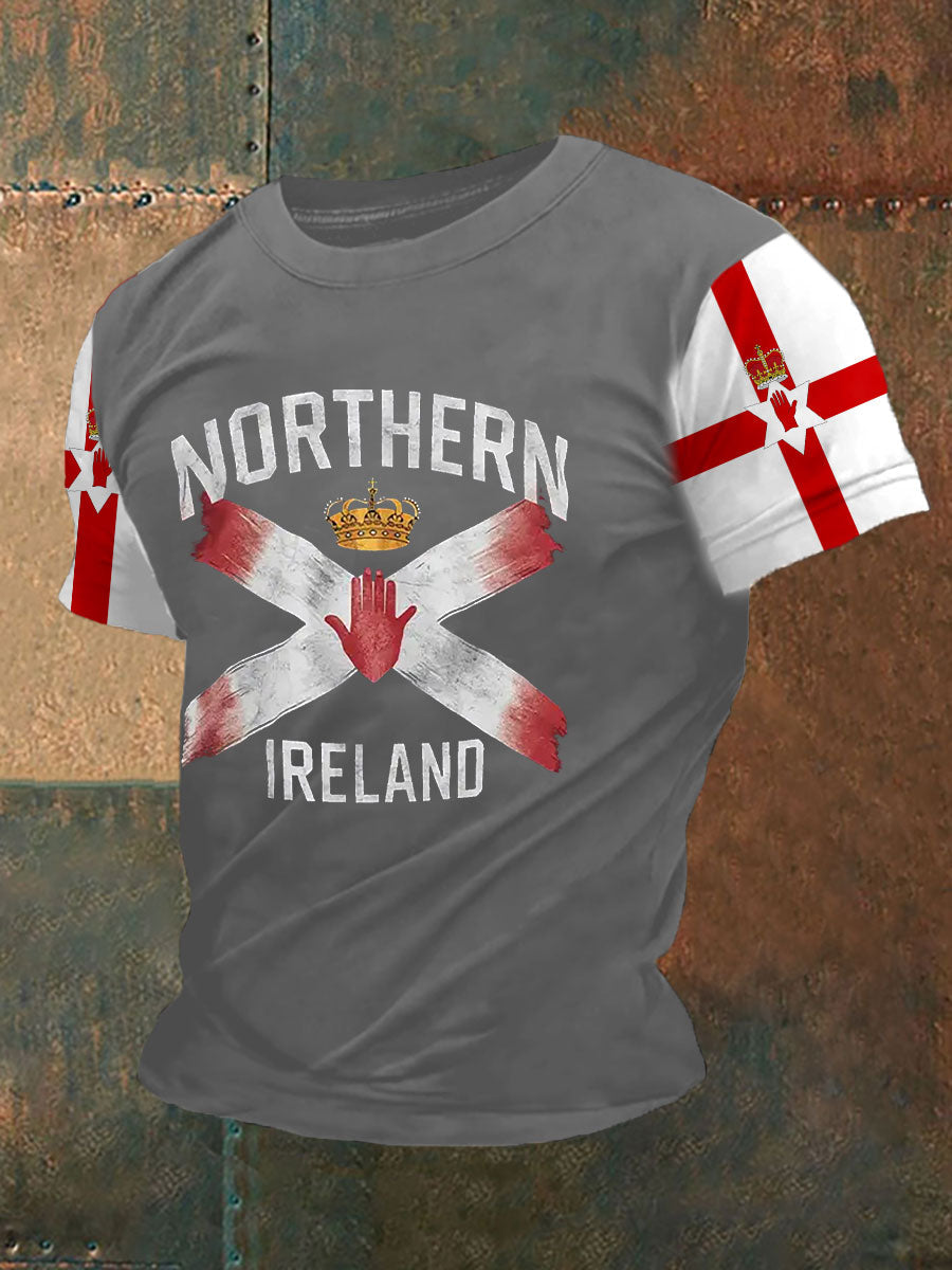 Men's Northern Ireland Flag Casual T-Shirt