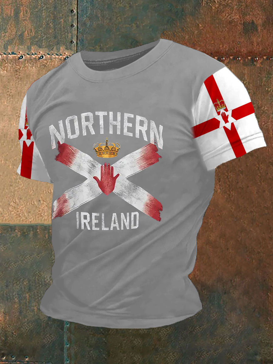 Men's Northern Ireland Flag Casual T-Shirt