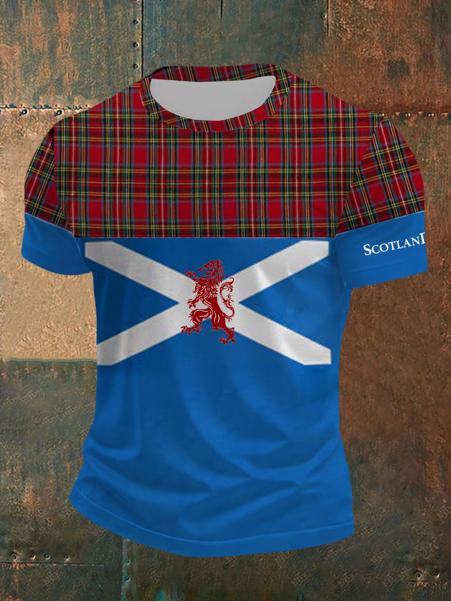 Men's Scottish Flag Short Sleeves T-shirt