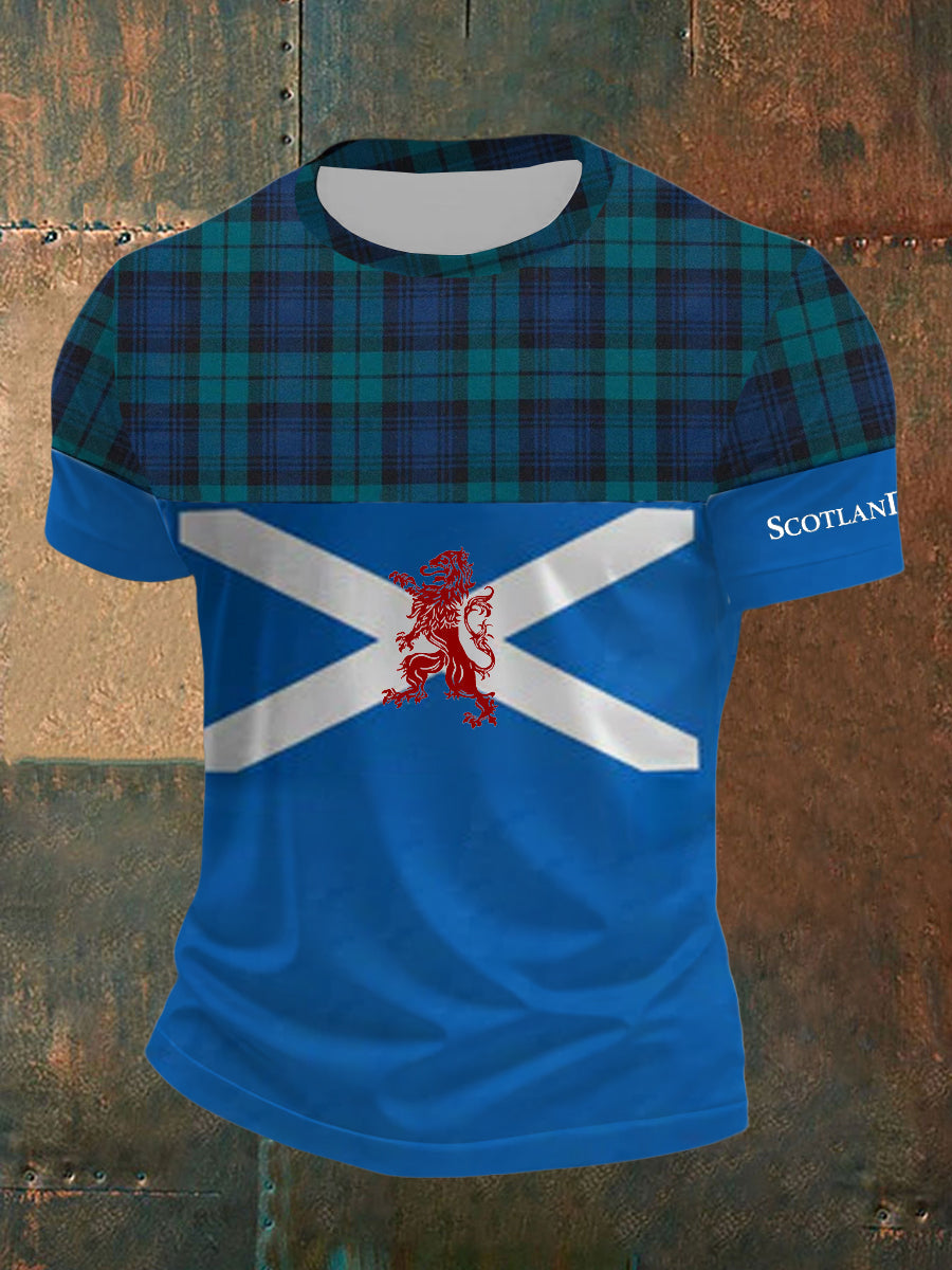 Men's Scottish Flag Short Sleeves T-shirt