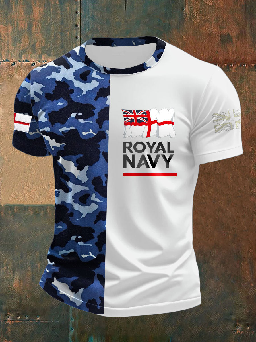 Men's Royal Navy Veteran Printed T-shirt
