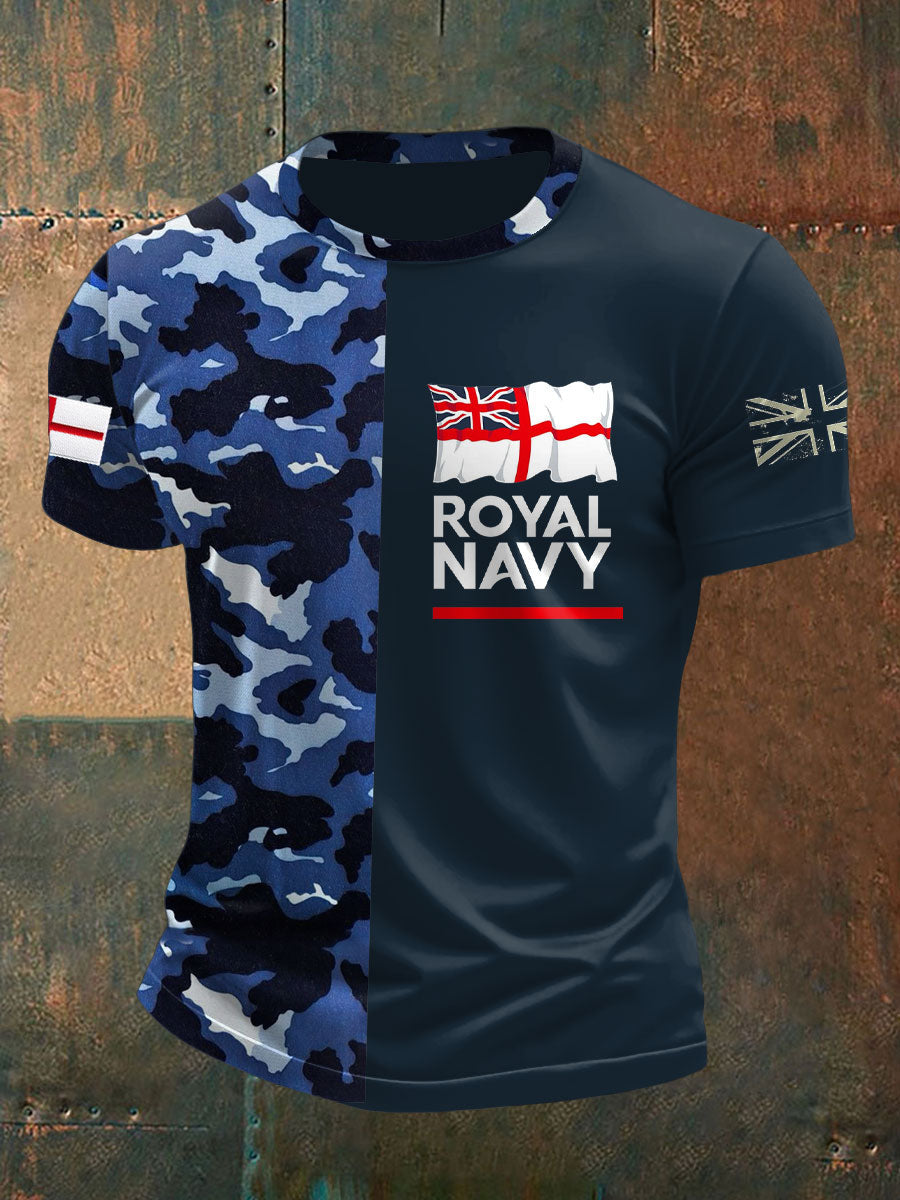 Men's Royal Navy Veteran Printed T-shirt