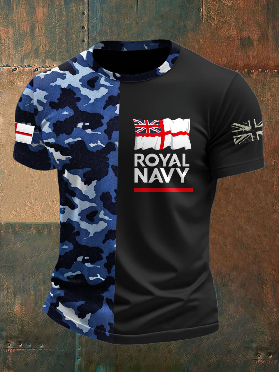 Men's Royal Navy Veteran Printed T-shirt