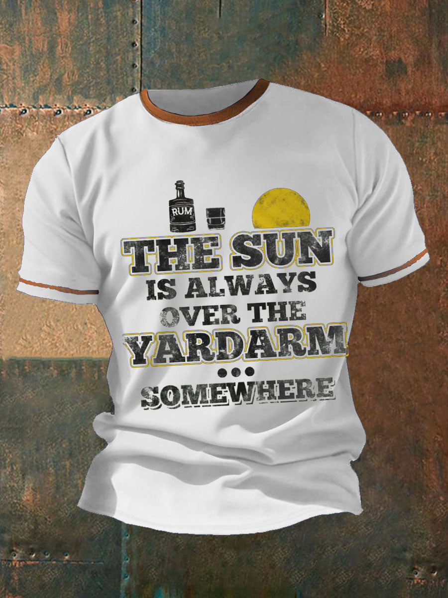 Men's Royal Navy Veteran Rum Printed T-shirt