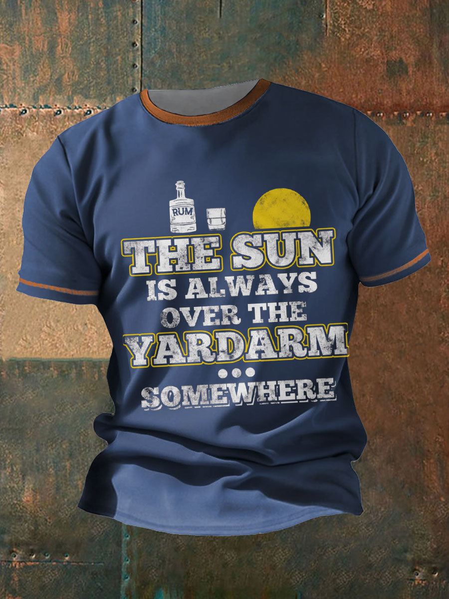 Men's Royal Navy Veteran Rum Printed T-shirt