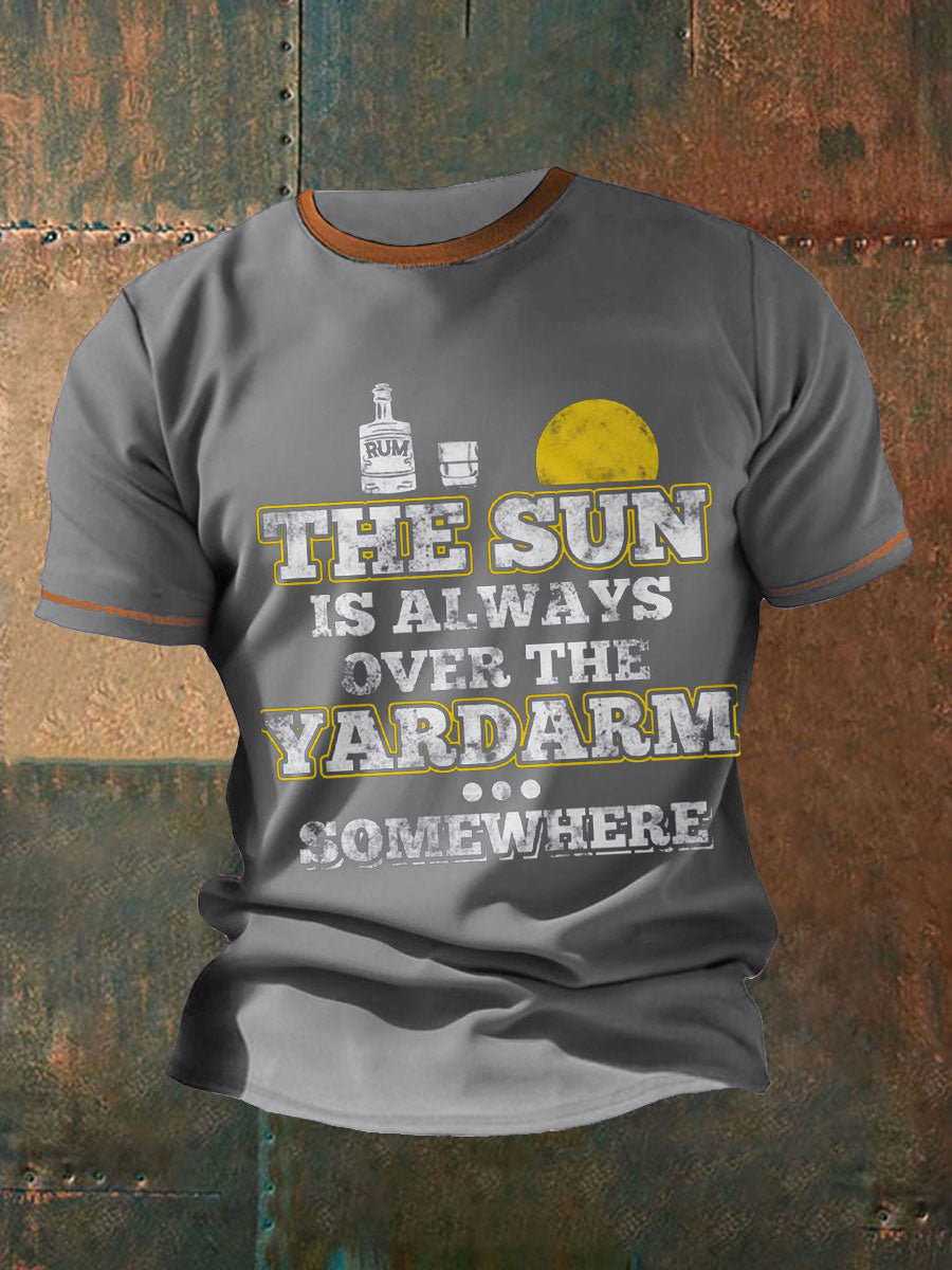 Men's Royal Navy Veteran Rum Printed T-shirt