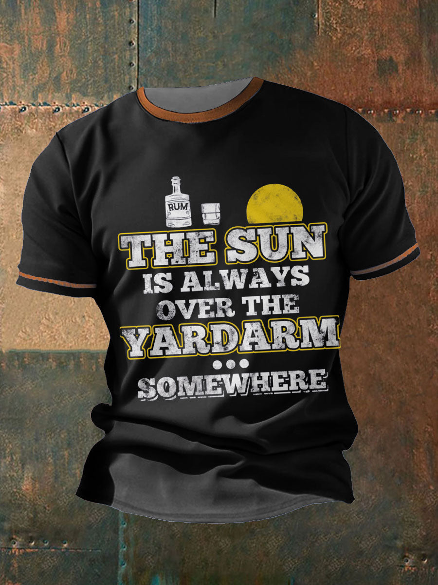 Men's Royal Navy Veteran Rum Printed T-shirt