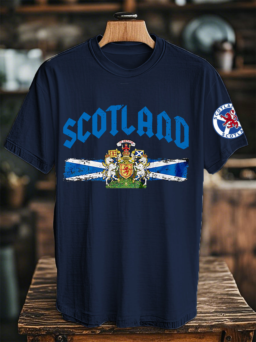 Unisex Scottish Flag Short Sleeves T-shirt