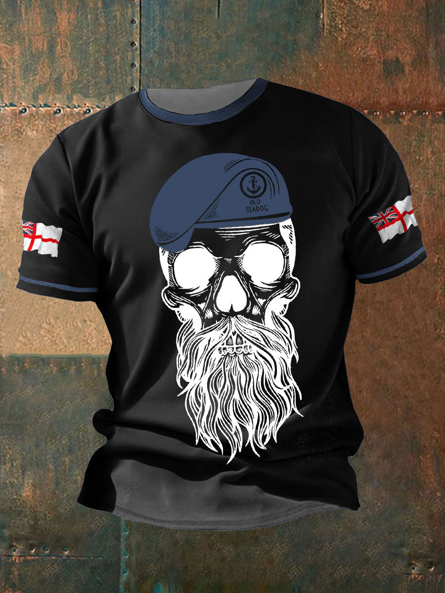 Men's Royal Navy Veteran Printed T-shirt