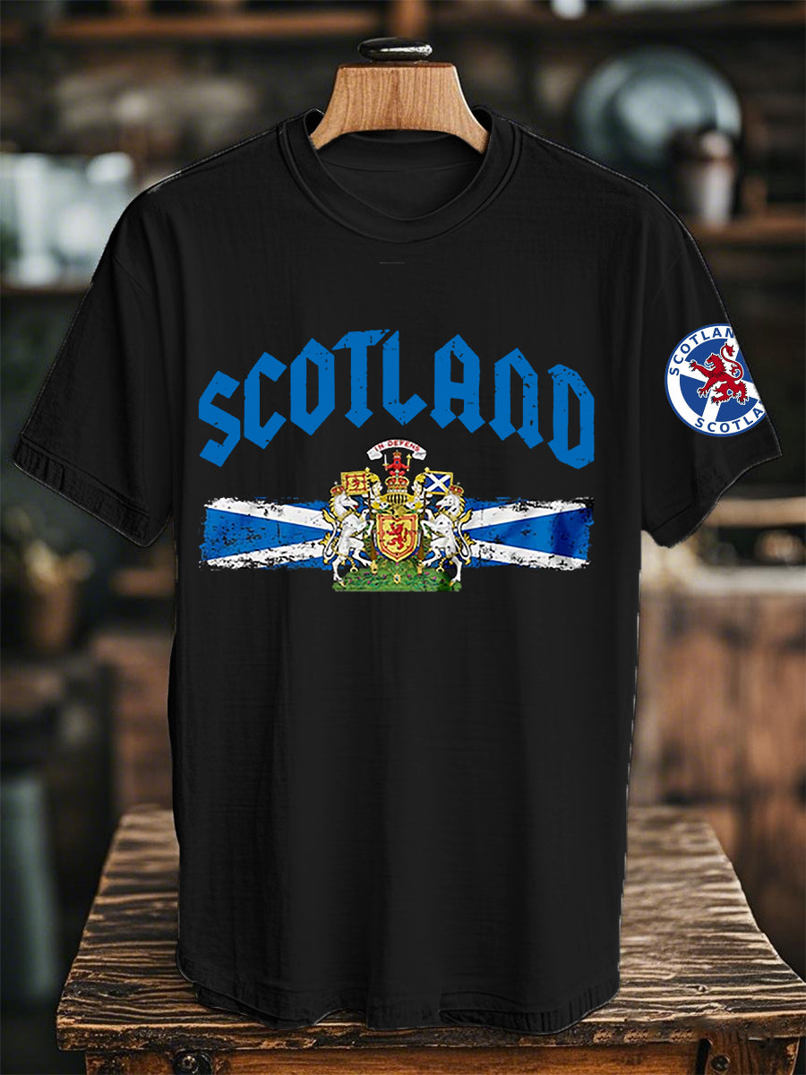 Unisex Scottish Flag Short Sleeves T-shirt