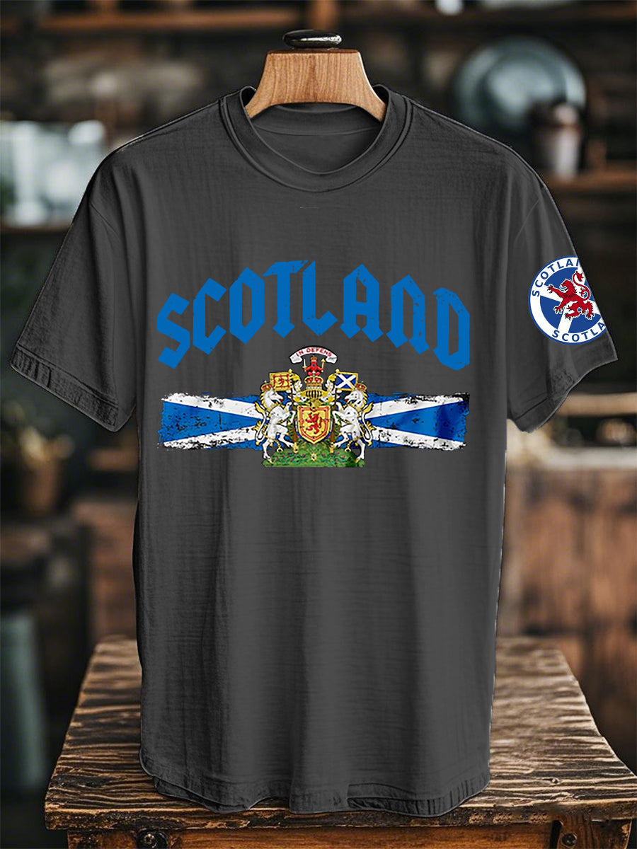 Unisex Scottish Flag Short Sleeves T-shirt