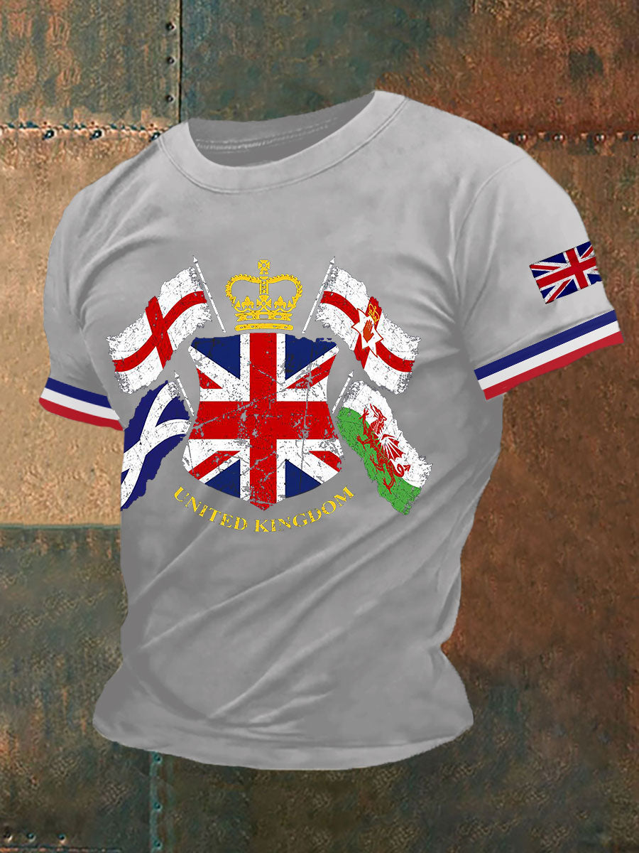 Men's Northern Ireland Print Button T-Shirt