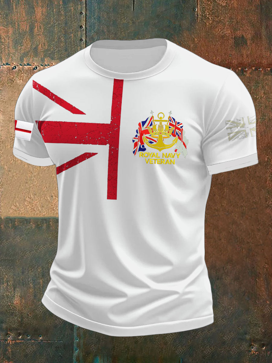 Men's Royal Navy Veteran Printed T-shirt