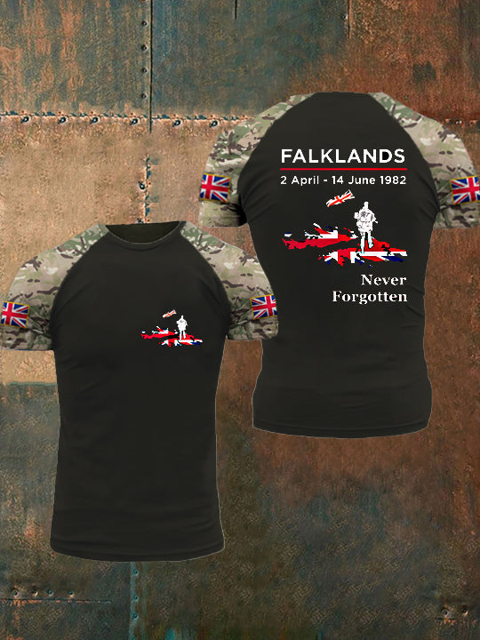 Men's Falklands War Veteran Printed T-Shirt