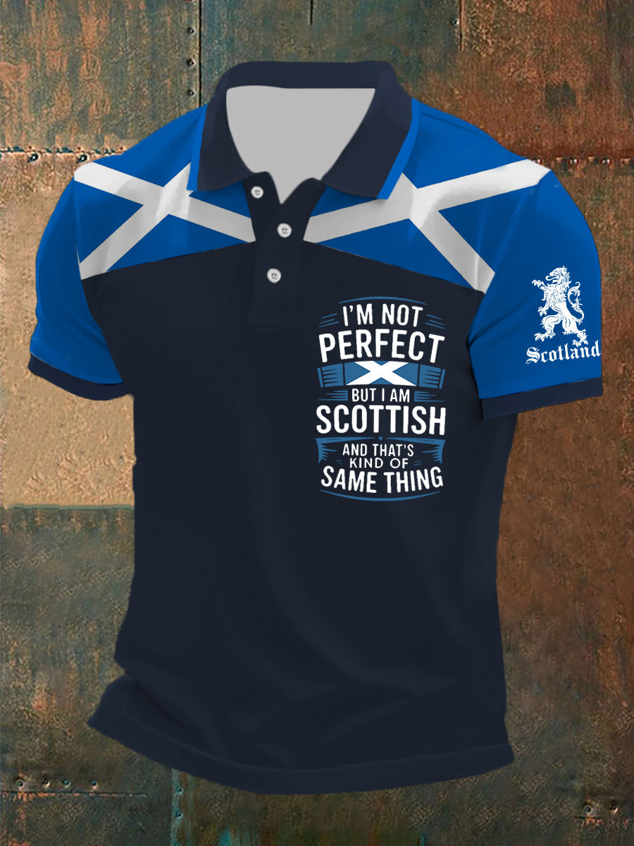 Men's Scottish Flag Short Sleeves Top