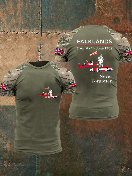 Men's Falklands War Veteran Printed T-Shirt
