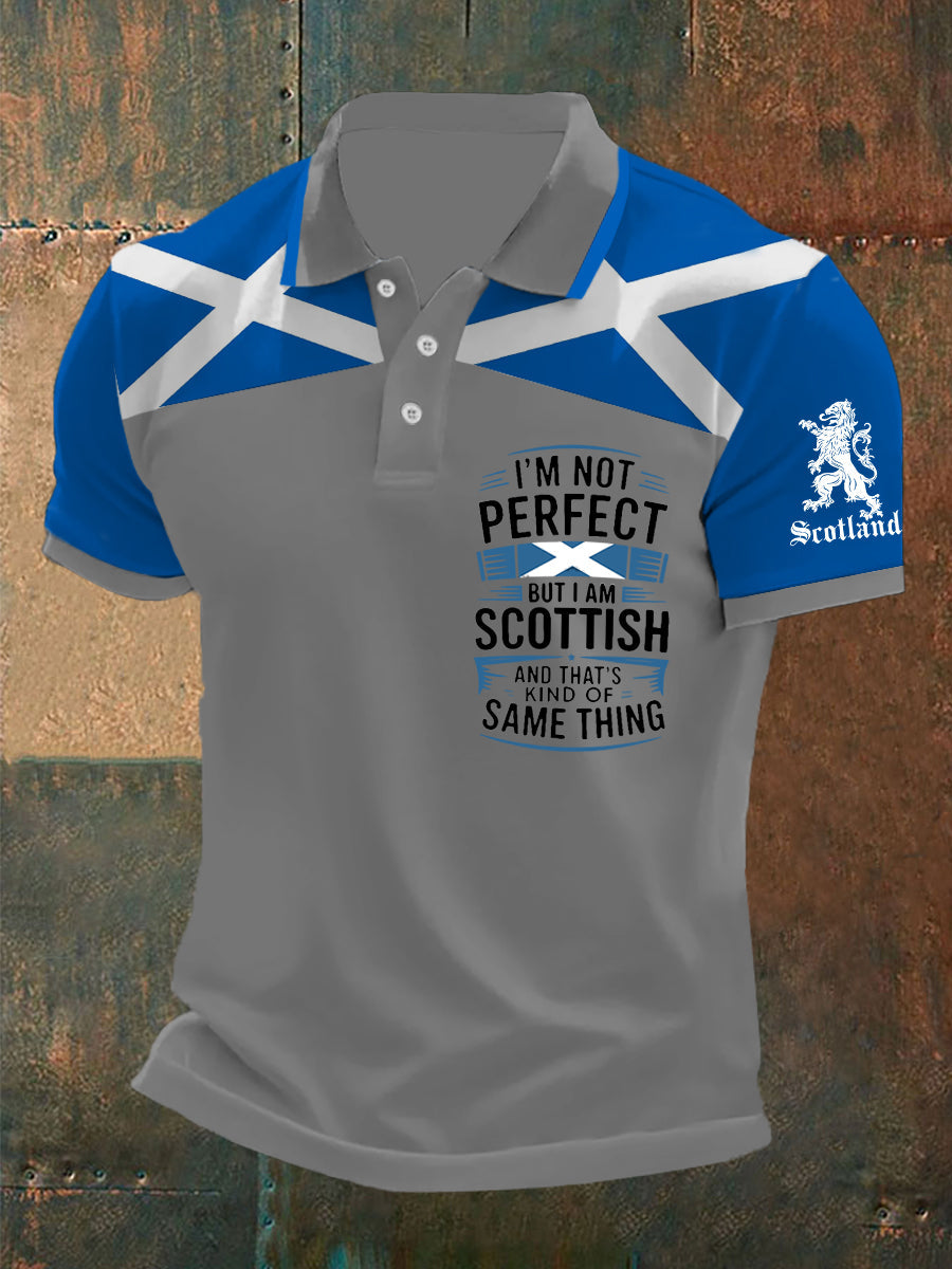 Men's Scottish Flag Short Sleeves Top