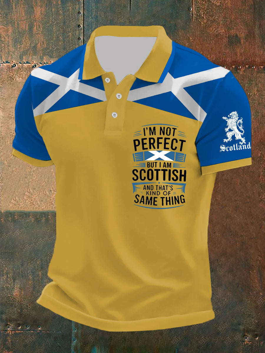 Men's Scottish Flag Short Sleeves Top