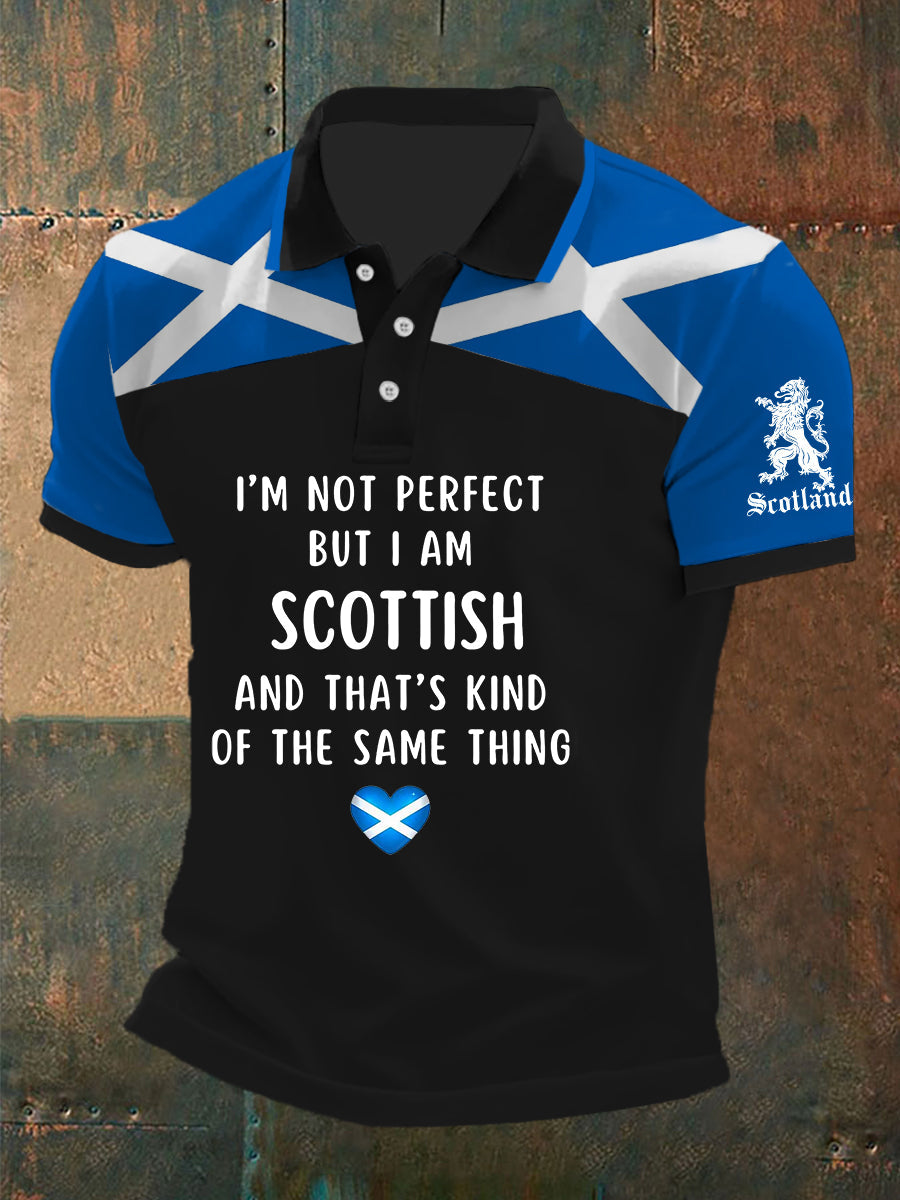 Men's Scottish Flag Short Sleeves Top