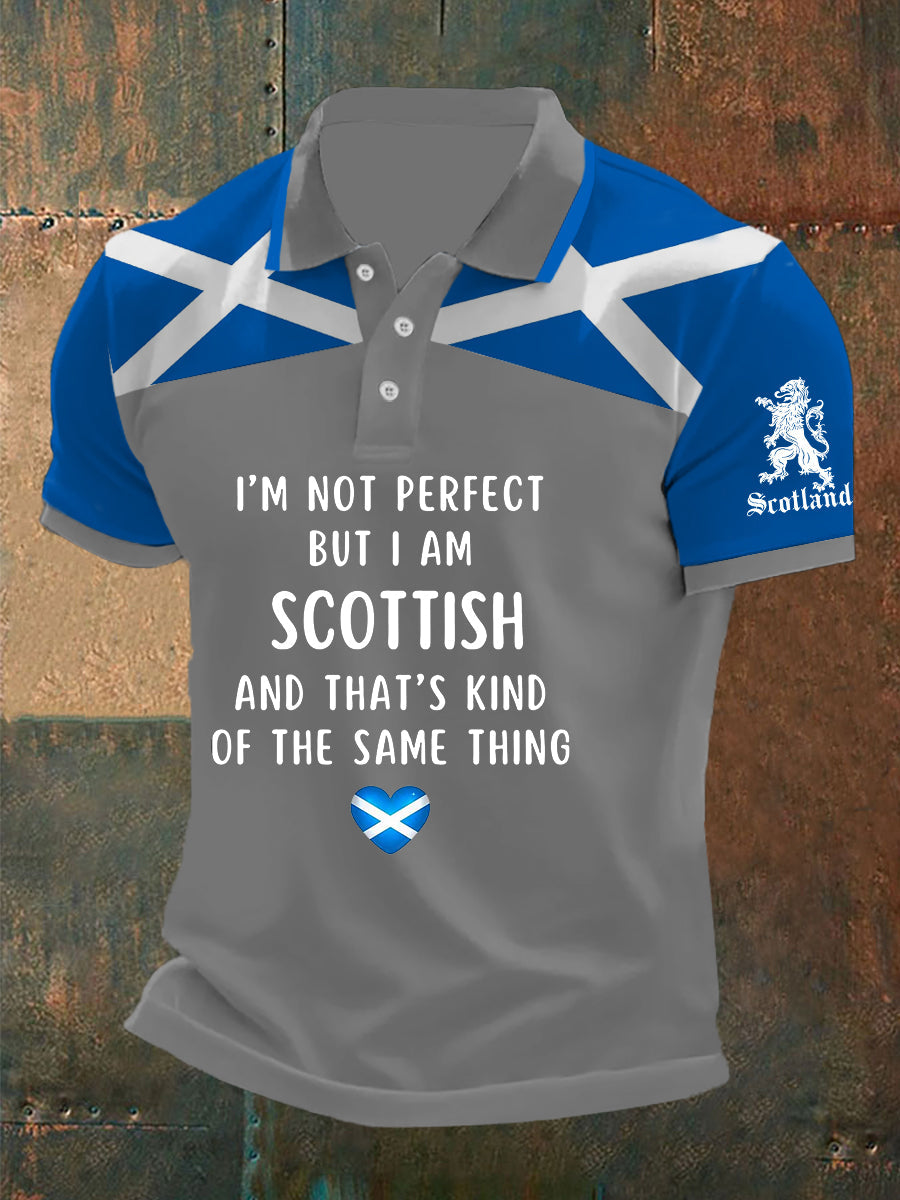 Men's Scottish Flag Short Sleeves Top