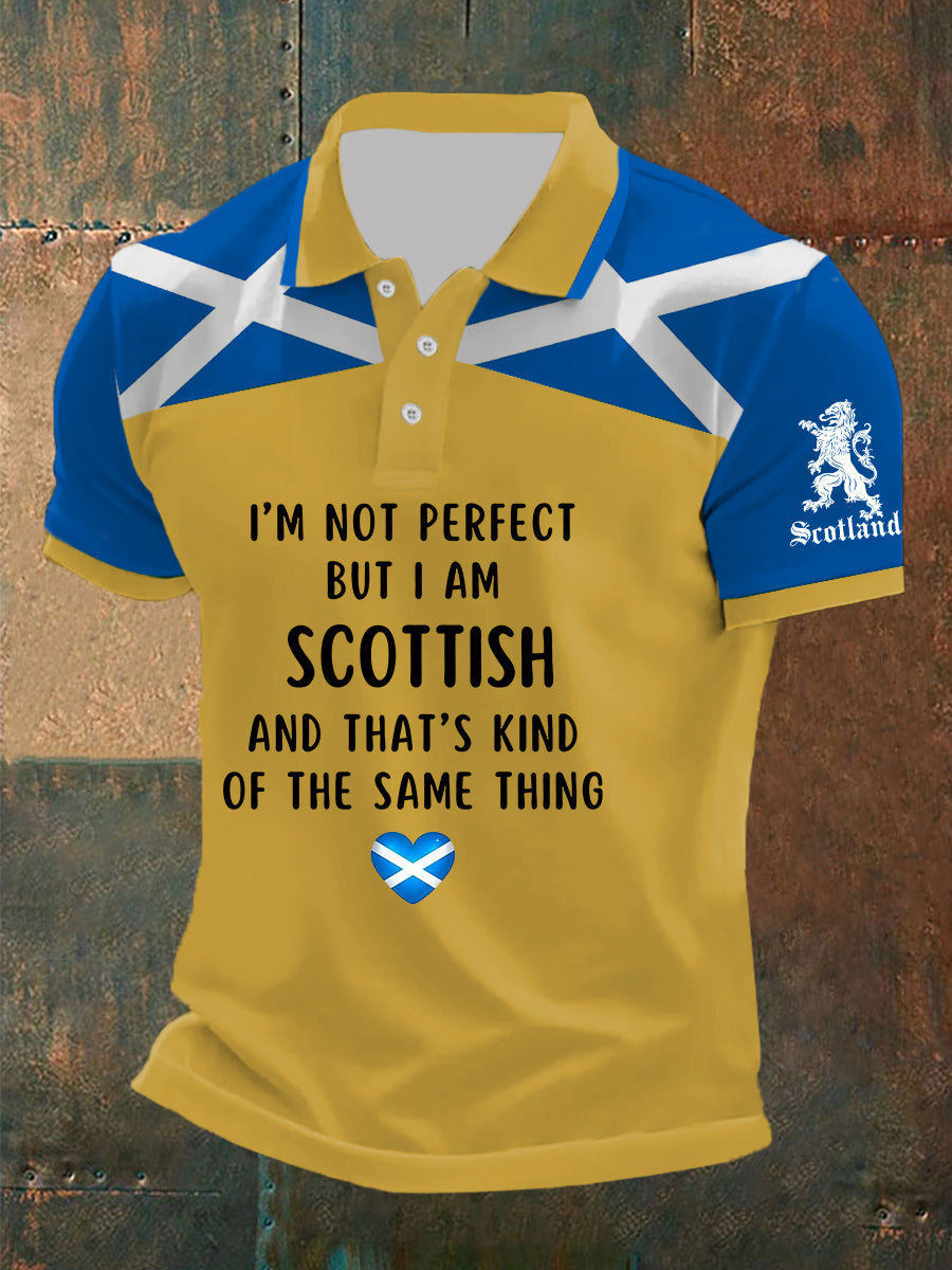 Men's Scottish Flag Short Sleeves Top
