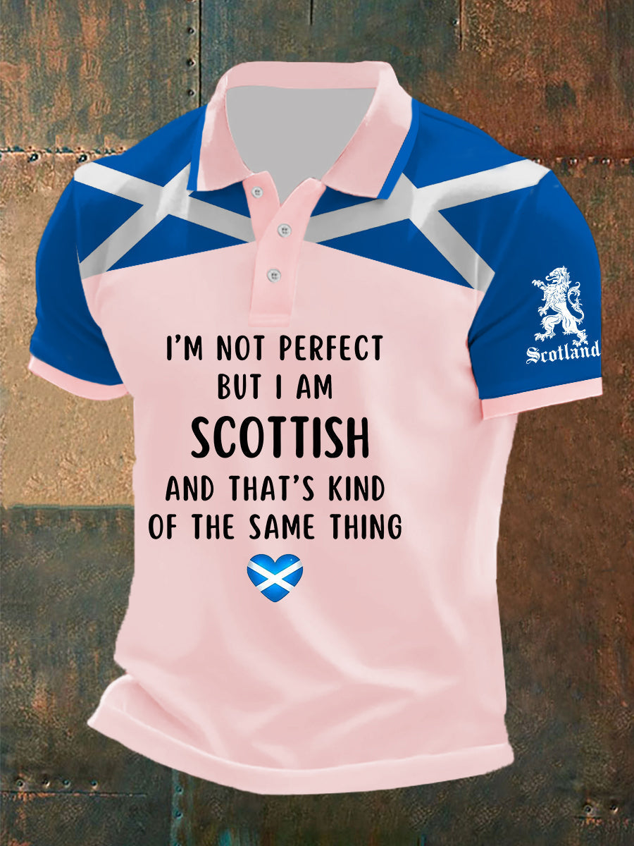 Men's Scottish Flag Short Sleeves Top
