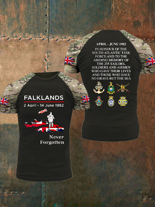 Men's Falklands War Veteran Printed T-Shirt