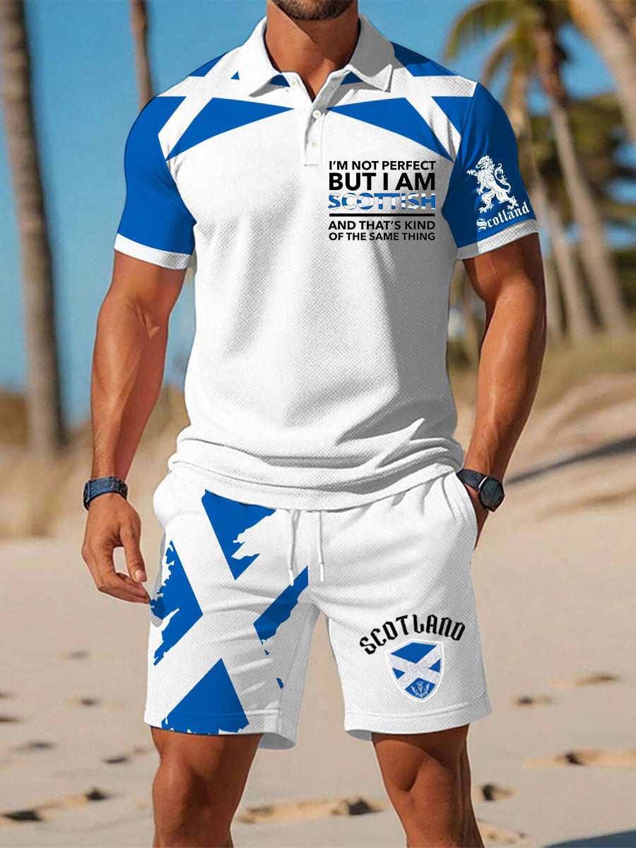 Men's Scottish Flag Short Sleeves Sets