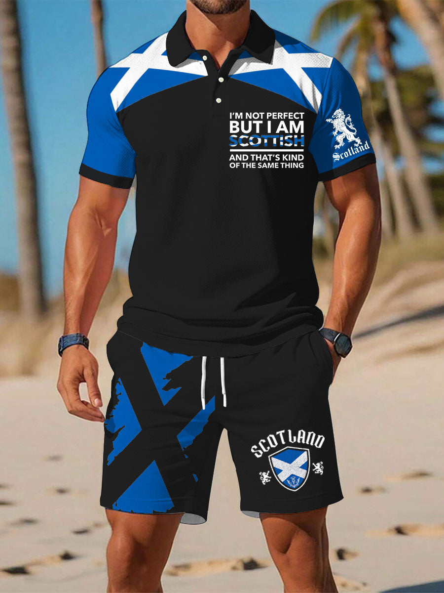 Men's Scottish Flag Short Sleeves Sets