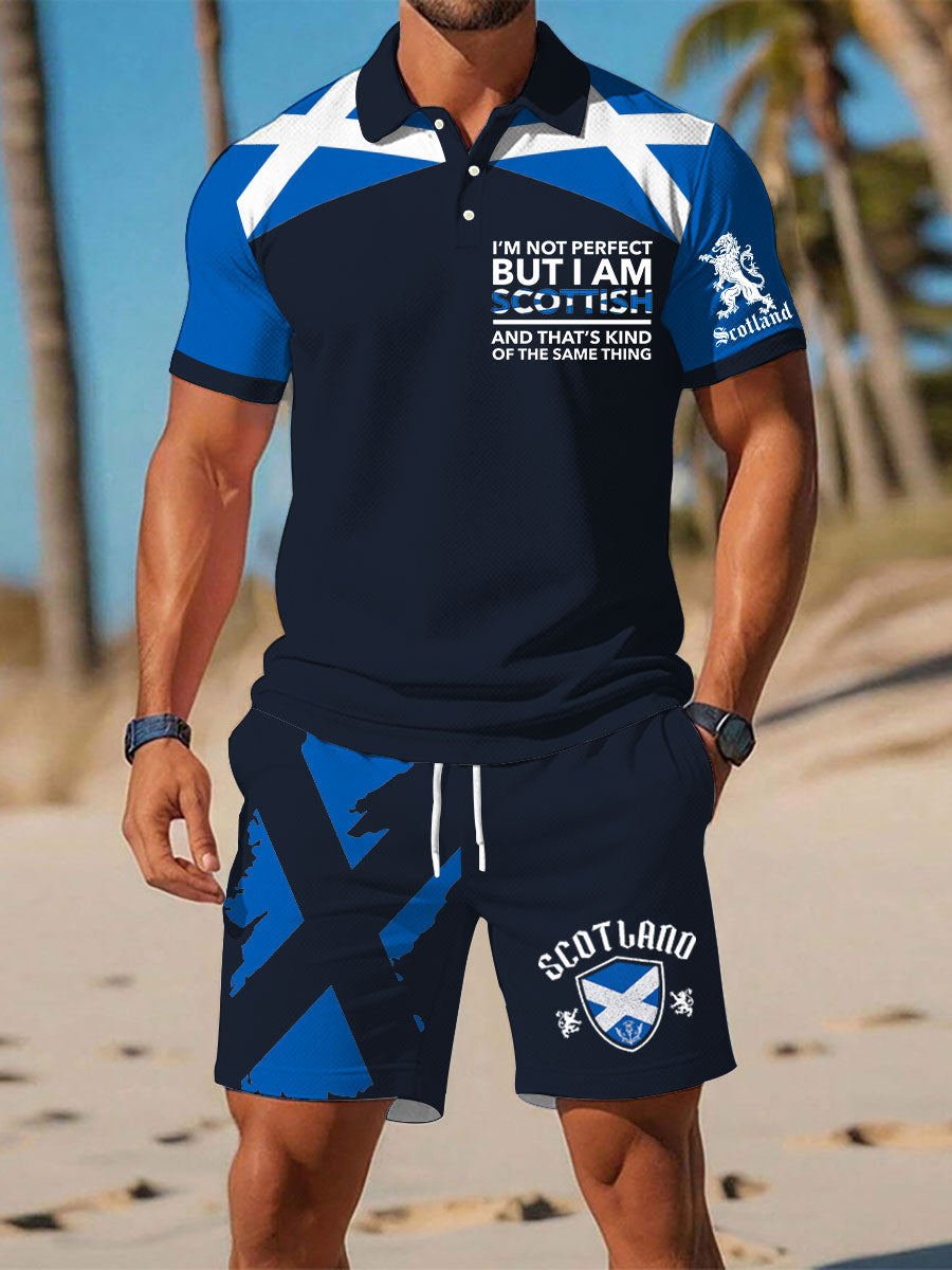 Men's Scottish Flag Short Sleeves Sets