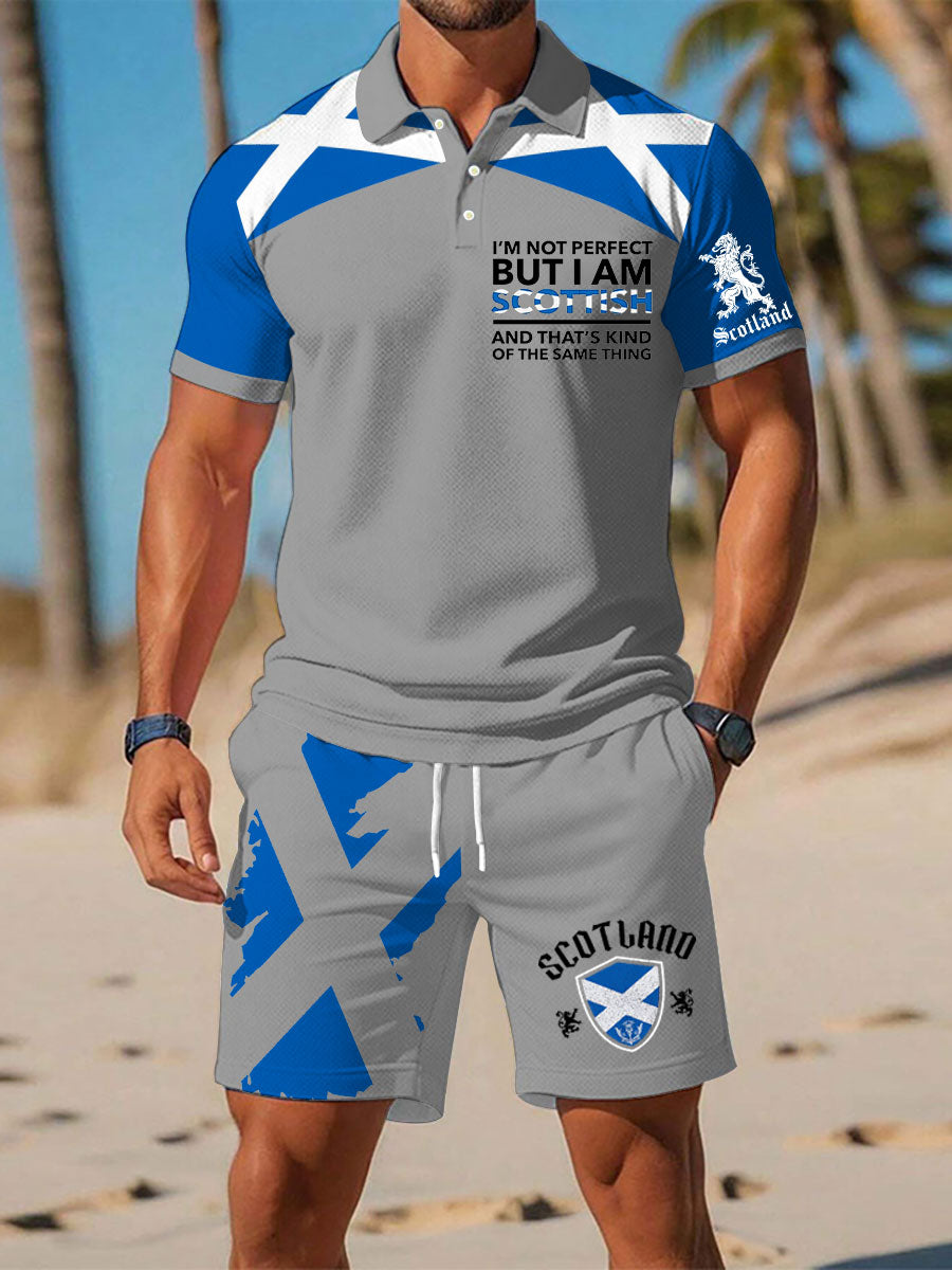 Men's Scottish Flag Short Sleeves Sets