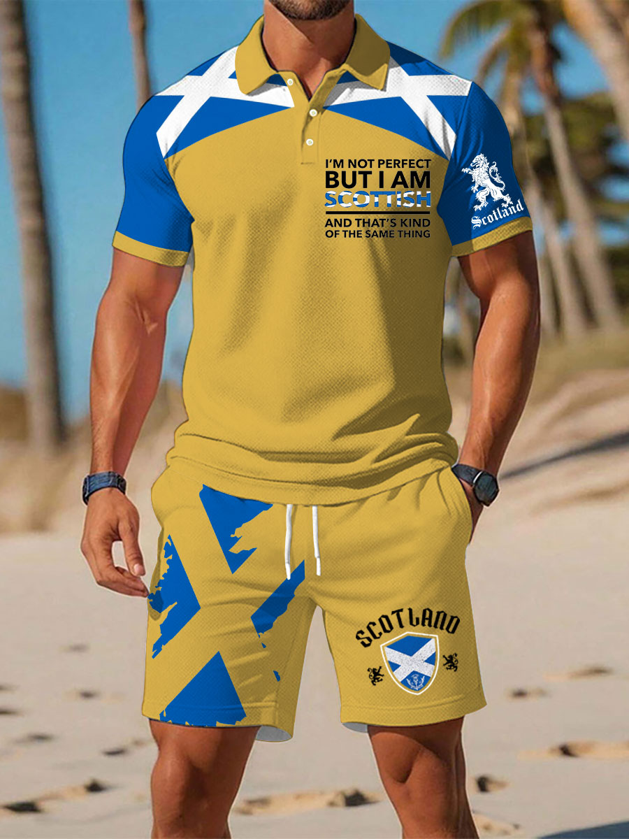 Men's Scottish Flag Short Sleeves Sets