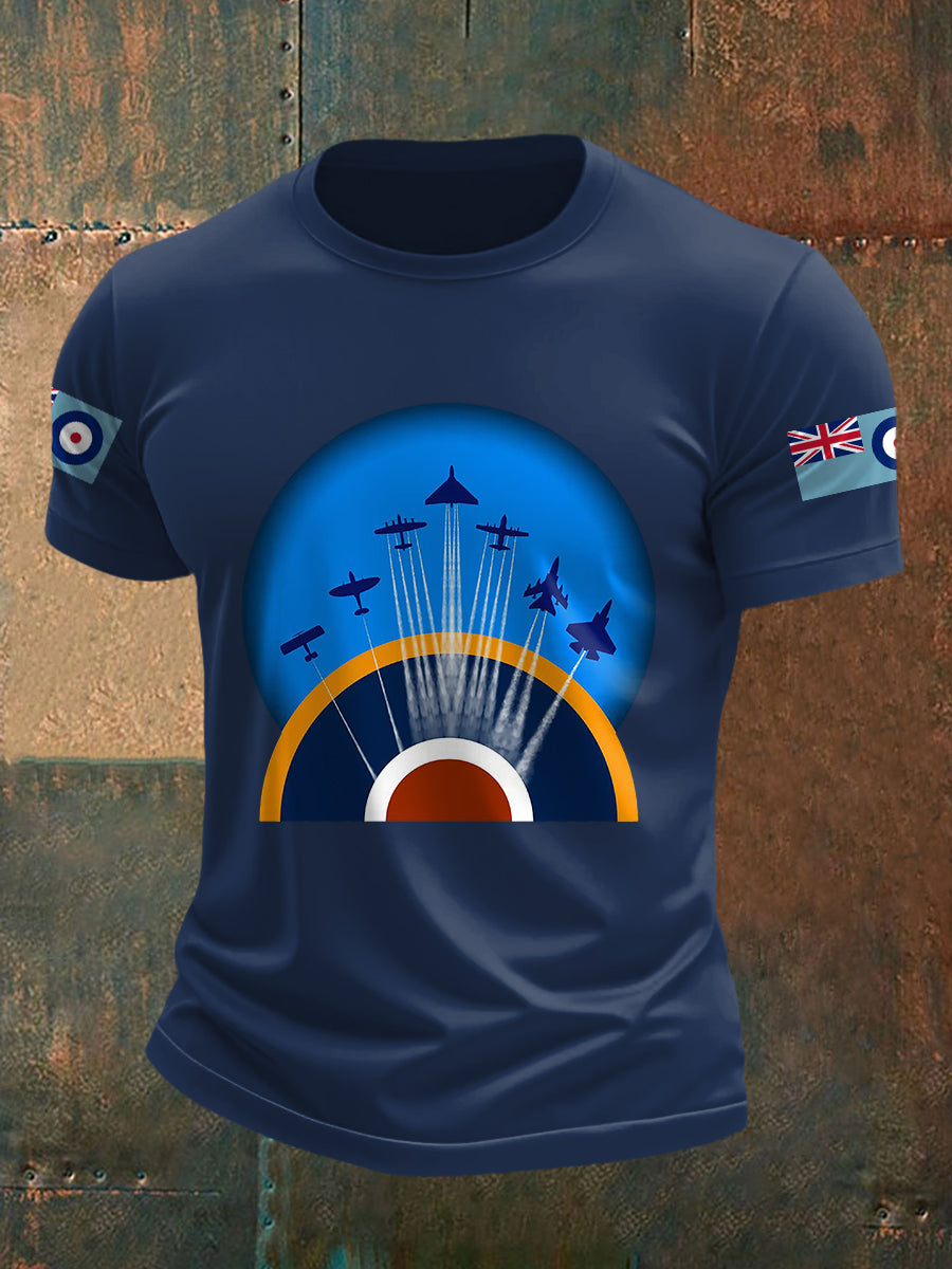 Men's RAF Wings Of Freedom Print Casual Tee