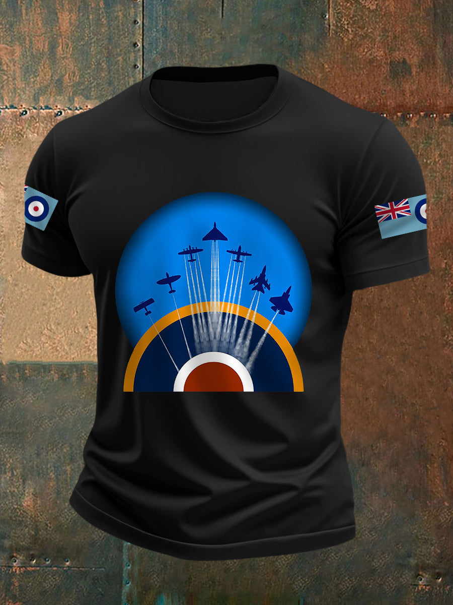 Men's RAF Wings Of Freedom Print Casual Tee