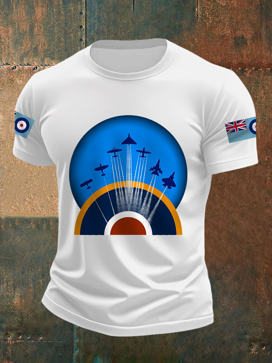 Men's RAF Wings Of Freedom Print Casual Tee