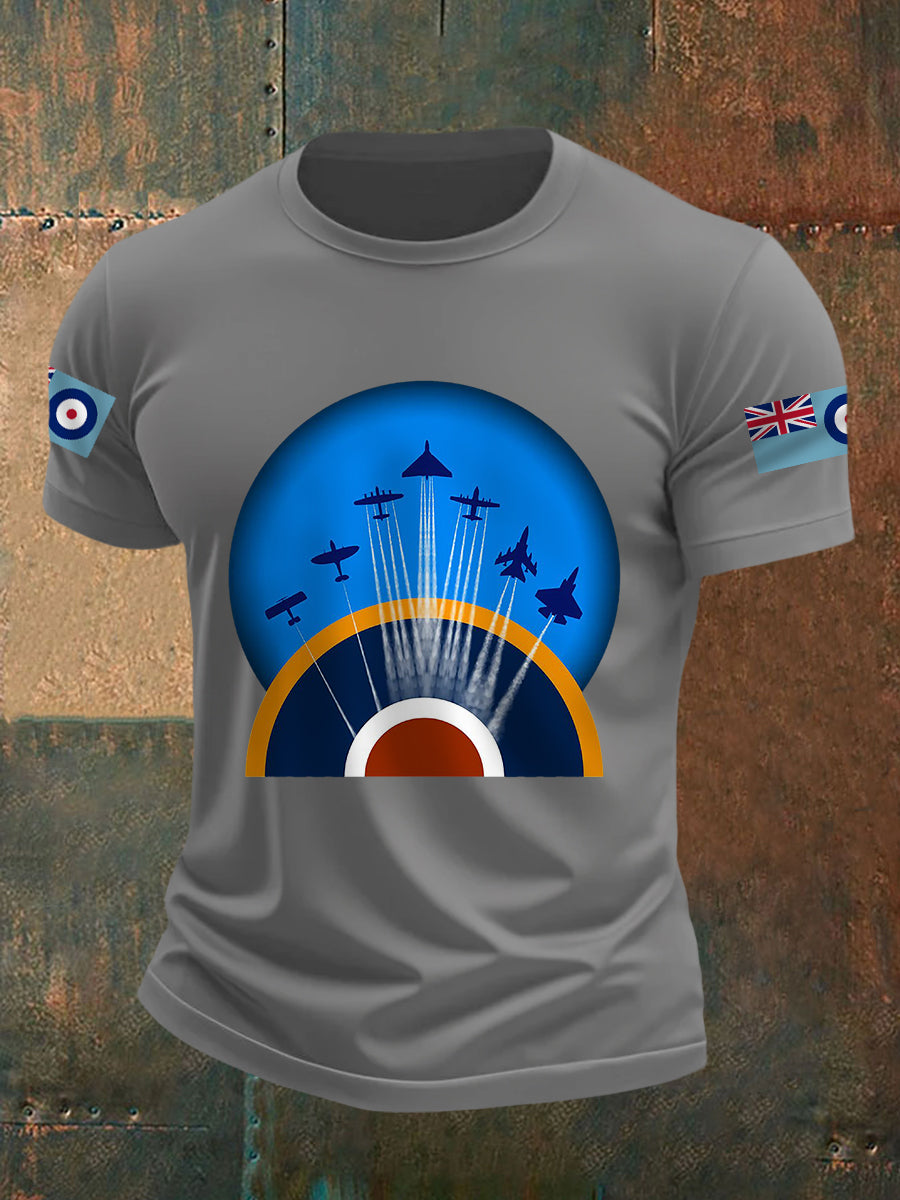 Men's RAF Wings Of Freedom Print Casual Tee