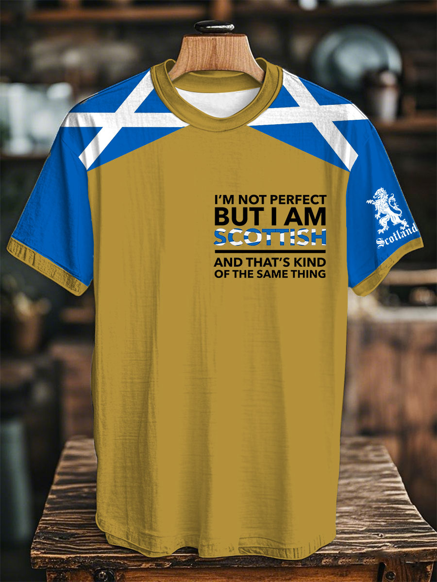 Unisex Scottish Flag Short Sleeves T-shirt