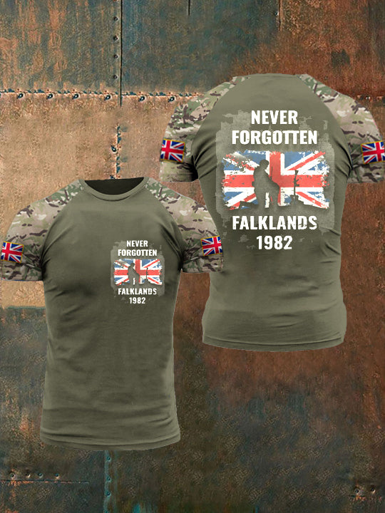 Men's Falklands War Veteran Printed T-Shirt