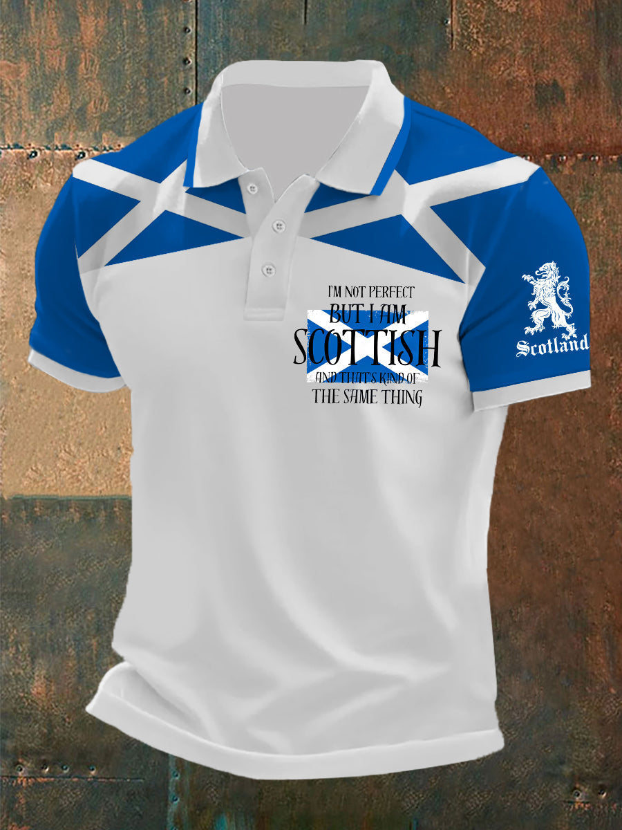Men's Scottish Flag Short Sleeves Top