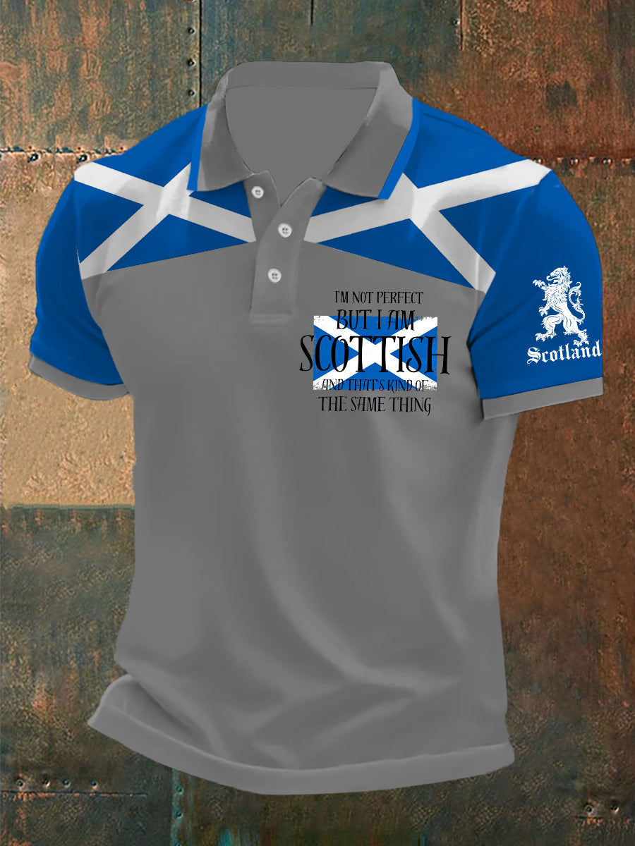 Men's Scottish Flag Short Sleeves Top