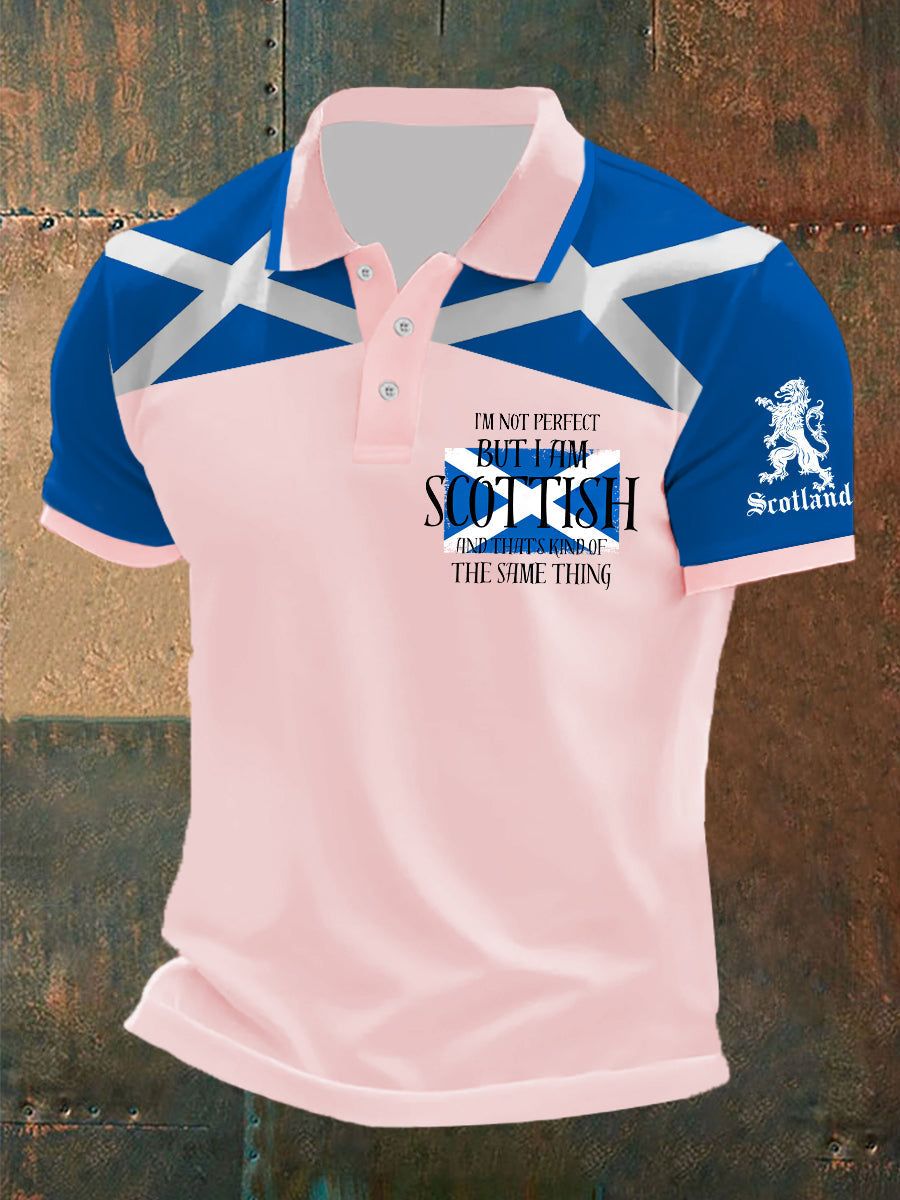 Men's Scottish Flag Short Sleeves Top