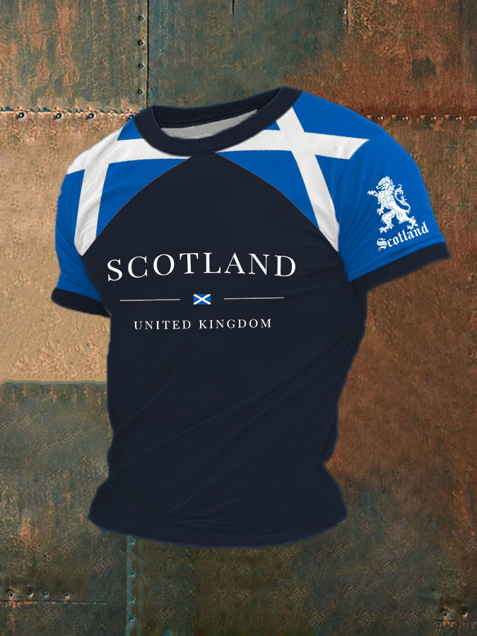 Men's Scottish Flag Short Sleeves T-shirt