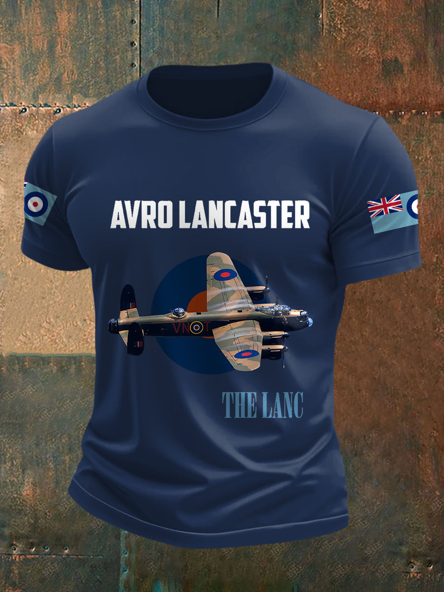 Men's Lancaster Bomber Print Casual Tee