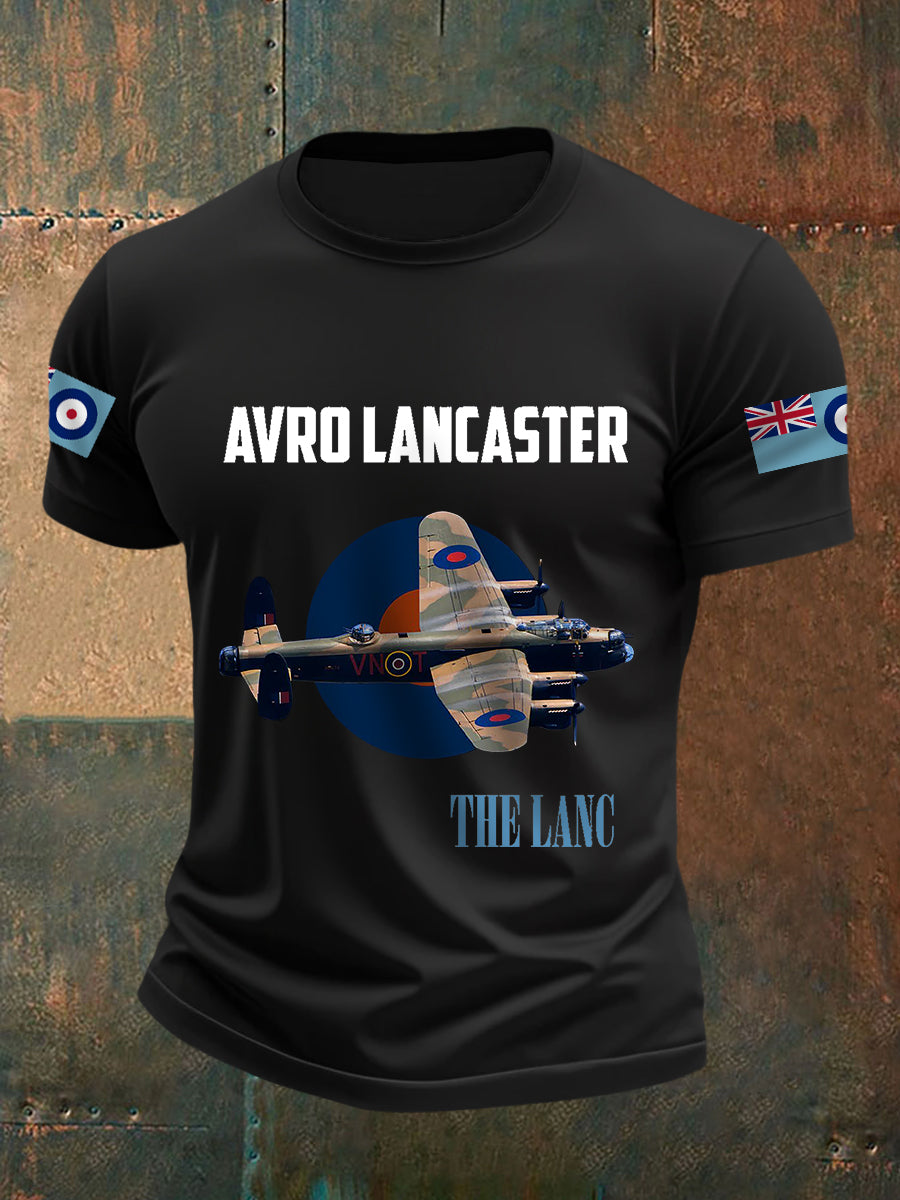 Men's Lancaster Bomber Print Casual Tee